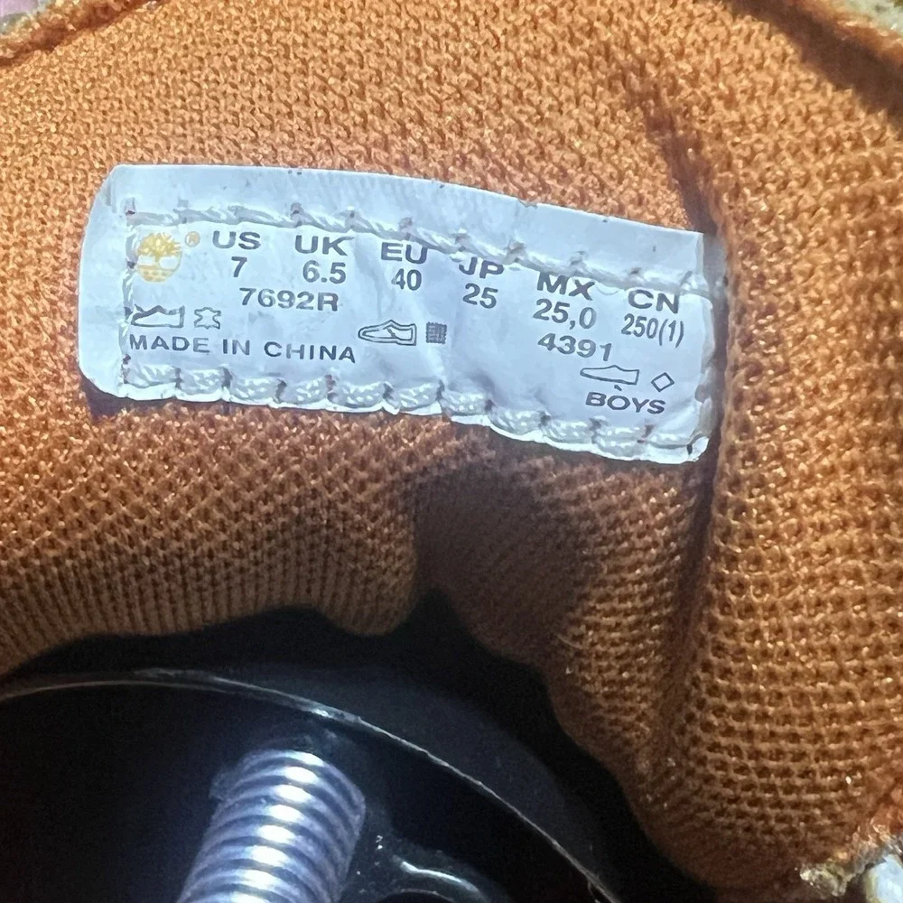 Timberland 2.0 6 Inch‎ Nubuck Leather Lace Up Juniors Boots Tan Size 7
